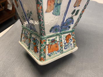 A Chinese doucai 'Xi Xiang Ji' vase, Qianlong/Jiaqing